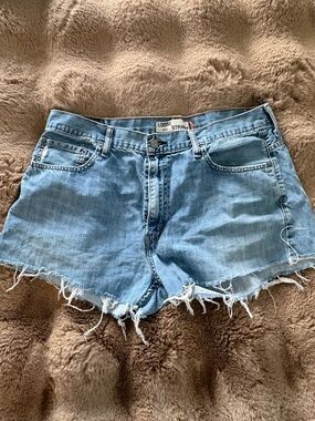 Levi's Light Blue Denim Jean Shorts